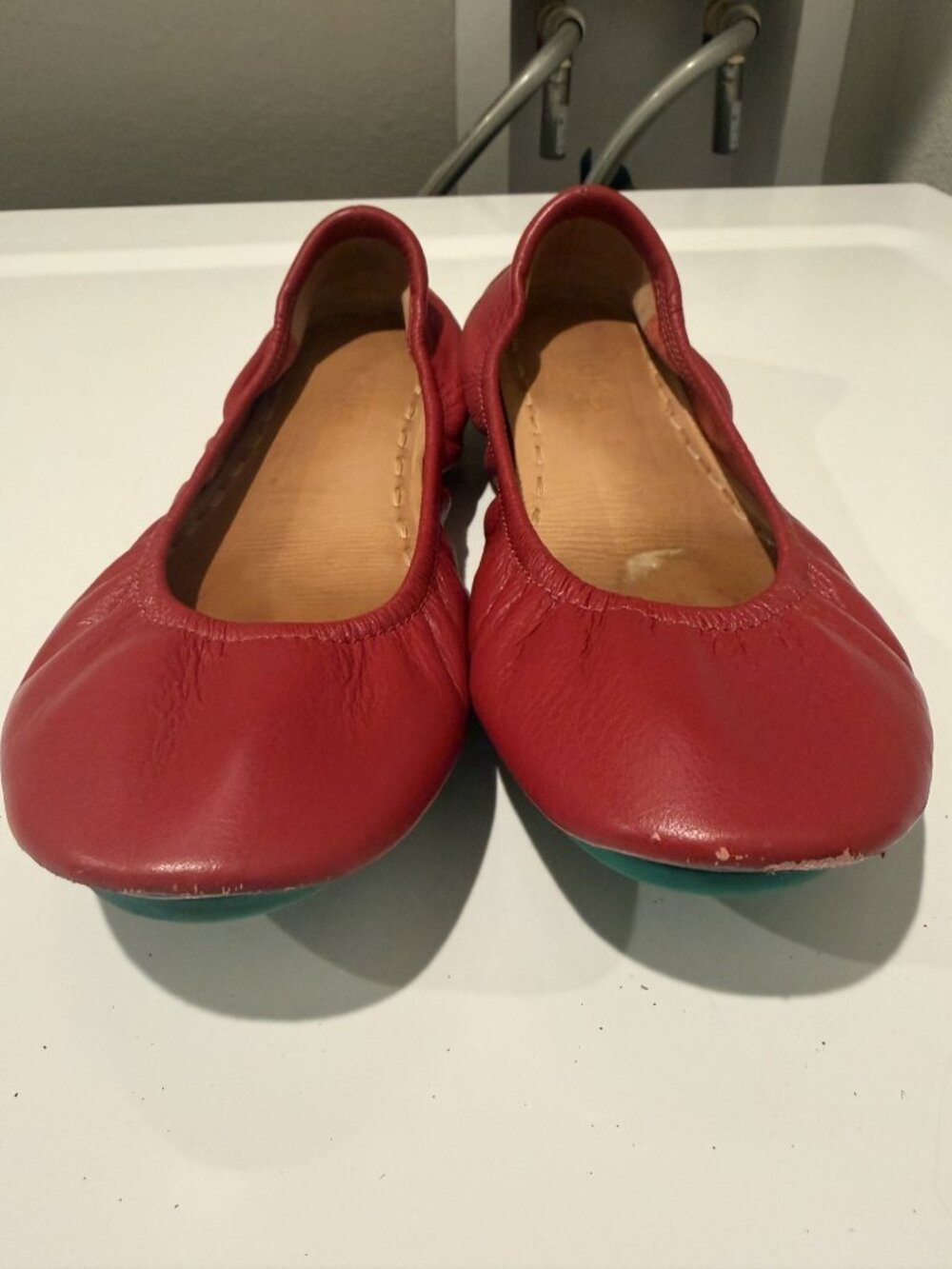Tieks by Gavrieli Cardinal Red Leather Ballet Flat 8